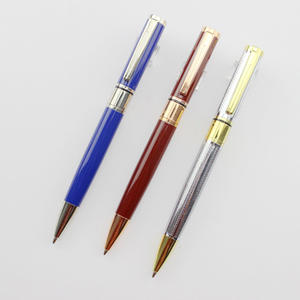 Stylos publicitaires personnalisés avec logo d'usine du Zhejiang, type de corps sportif, 1,0 mm, exécutif, personnalisé, publicité, stylo à bille à torsion en métal, cadeau - Product Image 2