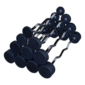 Barre de musculation ergonomique unisexe en caoutchouc et acier avec logo personnalisé, haute qualité, pour haltérophilie, vente en gros gratuite - Product Image 4