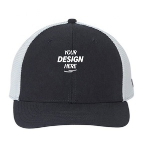 Logo brodé personnalisé 5 panneaux Mesh Hat Suede Youth Trucker Cap avec méthode d'impression bouffante - Product Image 2
