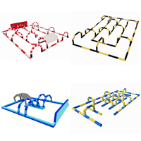 Barrière gonflable de piste de course en PVC sécurisée, barrière de clôture gonflable en PVC écologique pour centre commercial et place publique