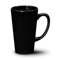 Mug en céramique porcelaine prêt pour la sublimation, imprimé sur mesure, 12 oz, blanc, forme conique, sans BPA, passe au lave-vaisselle, personnalisation, écologique