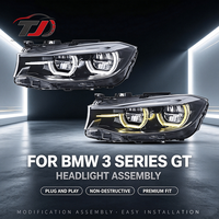 Accessoires de voiture DRL bicolores pour BMW Série 3 GT F34 2013-2020, ensemble de phares 10000 Lumens 6000K, versions basse et haute performance