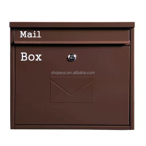 Buzón de correo electrónico de acero y metal impermeable, montaje en pared para exterior, Paquete <span class=keywords><strong>Grande</strong></span>, envío inteligente - Product Image 5