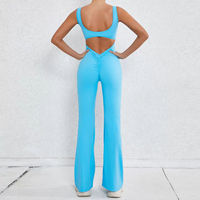 Combinaison de sport et de fitness micro-yoga pour femme, taille S-XL, dos évidé, effet push-up, vente en gros