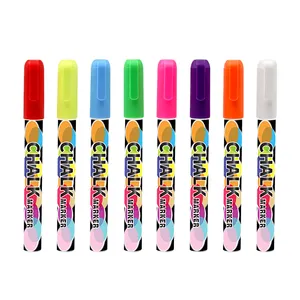 marcadores de coloress新款8包细尖可擦液体粉笔笔液体粉笔记号