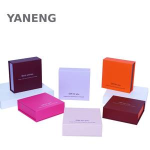 Wholesale Factory Custom Logo Luxury Magnetic Flip-top Jewelry Box Custom Logo Rectangle Jewelry Packaging Box with Velvet Pouch - Product Image 2