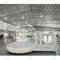 Tente de camping gonflable transparente populaire 2026 pour enfants, dôme à bulles rebondissantes, château gonflable à bulles