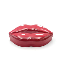 Boîte en métal en forme de lèvres 3D personnalisée, recyclable, en fer blanc, pour cosmétiques, cadeaux, décoration, artisanat, conteneur