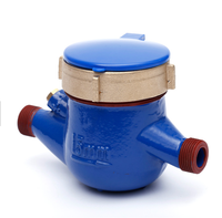 Compteur d'eau froide à cadran sec Multijet en fonte 15mm Installation horizontale ISO 4064 Classe B IP68 Protection OEM Personnalisable
