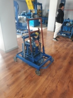 Machine à fabriquer des blocs creux portables avec cendres volantes semi-automatique pour la construction