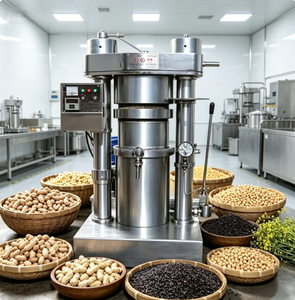 Prensa Hidráulica para <span class=keywords><strong>Aceite</strong></span> <span class=keywords><strong>en</strong></span> Frío y <span class=keywords><strong>en</strong></span> Caliente para Sésamo, Soja y Almendras - Product Image 4