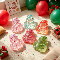 Jouet Squishy Père Noël à Presser Anti-Stress à Remontée Lente en TPR pour Enfants de 5 à 7 Ans Unisexe Vente en Gros