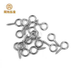 Vis à œil autotaraudeuses en acier inoxydable 304 Tongwei Hardware, tête cylindrique, croisillon, partiellement filetées pour meubles - Product Image 1