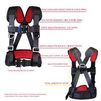 Ceinture de sécurité de protection contre les chutes de harnais à trois points pour le travail à haute altitude avec la barrière de sécurité extérieure d'électricien