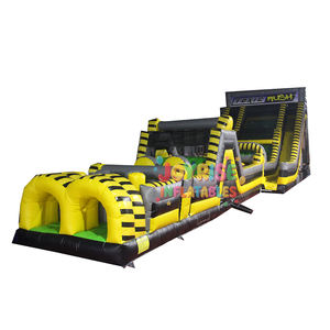 Carrera de obstáculos de doble carril de 22 pies de altura, grande, 2 uds., inflable conectado, carrera <span class=keywords><strong>radical</strong></span>, Castillo tóxico, Toxi - Product Image 1