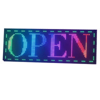 Panel de visualización LED programable de alta calidad para interiores, con texto desplazable, pantalla LED para tiendas, uso en interiores y exteriores.