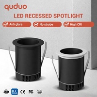 Spot LED COB encastré au plafond en aluminium 3W 5W 7W 9W pour armoires à vin et vestiaires domestiques, anti-éblouissement, vente en gros