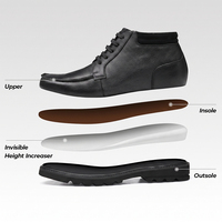 Bottes élégantes pour hommes en cuir premium, rehaussantes de 9 cm, vente en gros d'usine, sur mesure