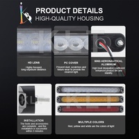 12V-24V Camión blanco Sistema de luz de camión Led Luz de marcador lateral para camión Remolque Luces Led