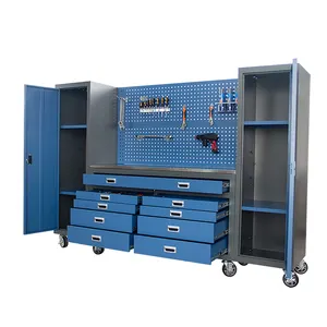 2022 New Design Customized Logo Steel Work Station Workbench for Repair Shop