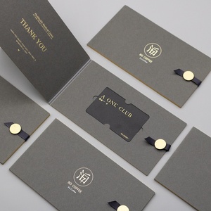 Định nghĩa biểu tượng tùy chỉnh VIP thành viên Bộ thẻ bìa in mua sắm Thẻ quà tặng bìa với phong bì thanh lịch bao bì - Product Image 5