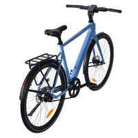 Bicicleta Eléctrica Urbana de Alta Gama de 7 Velocidades para Adultos con Transmisión por Correa y Batería de Litio de 36v, Bicicleta de Carretera, Electro Fahrrad
