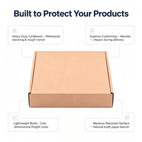 Boîtes de produits personnalisées en carton ondulé, boîte d'expédition écologique recyclable en kraft pour l'e-commerce et les petites entreprises
