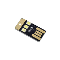 10 unids/lote Mini ultrafino móvil USB pequeña luz LED luz USB Camping Luz