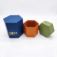 Boîte cadeau hexagonale en papier de luxe personnalisée pour l'emballage de cosmétiques et de thé matcha OEM ODM