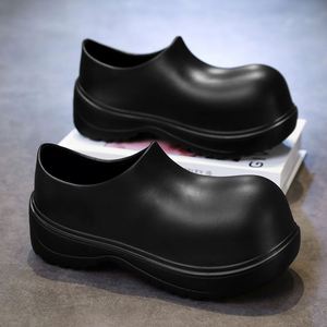 Zapatos de tacón alto con suela gruesa de EVA para mujer, botas de lluvia, zapatos que aumentan la altura - Product Image 1