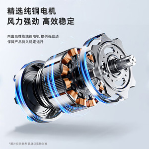 <b>Ceiling</b> <b>Fan</b> With High Airflow Quiet Operation Ac Motor For Living Room And Study Without Light Minimalist Industrial Style - Product Image 4