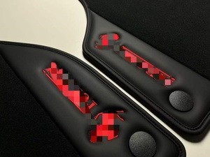 Tapis de sol épais personnalisés avec couleur et emblème sur mesure pour Ferrari 296 GTB GTS, doublures intérieures de supercar premium - Product Image 5