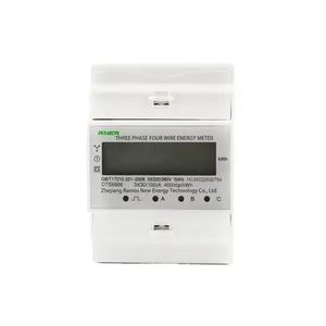 DTSU6666 Model 3X30 (100) Pengukur Watt Jam Aktif Elektronik Empat-kawat Tiga Fase