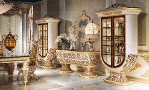 Vitrines en bois de style rococo, meubles anciens, armoires en bois pour salon - Product Image 6
