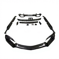 Kit carrosserie complet en fibre de carbone ventilée pour Mercedes AMG GT S Coupé 2 portes 2015-2017 – Lame avant, jupes latérales, diffuseur, aileron – Pièces de mise à niveau