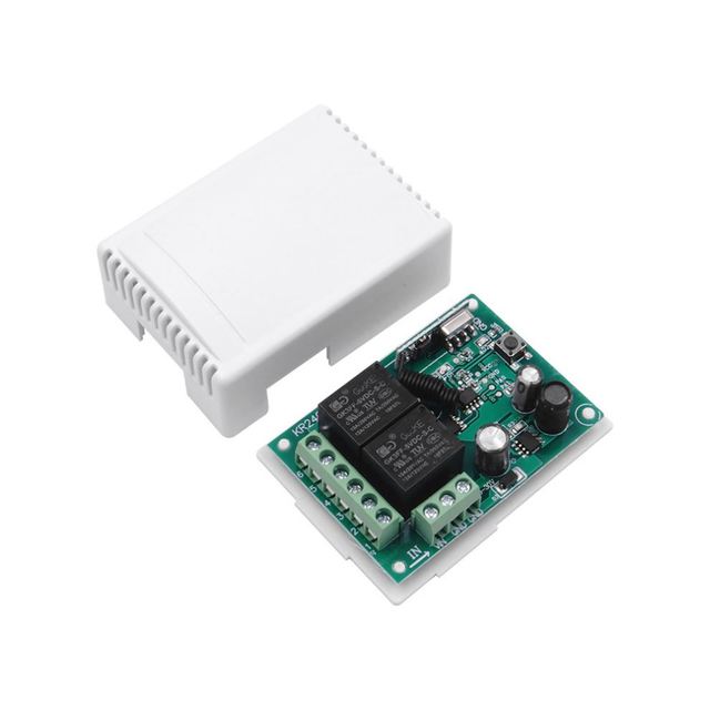 12V 24V two-way wireless remote control switch 10A relay curtain DC motor controller KR2402A
