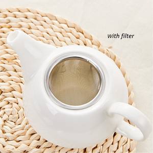 Théière en céramique personnalisée pour un jeu, théière avec tasse et soucoupe, pot jetable à usage unique en porcelaine - Product Image 4