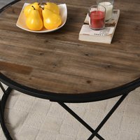Ensemble de meubles de salon en bois de style moderne nouveau design table basse avec cadre en métal pour la chambre à coucher ou l'hôtel