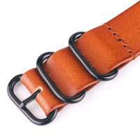 Bracelet de montre en cuir de vachette de première qualité, fermoir à aiguille rond classique, bracelet en cuir véritable pour hommes et femmes, OEM ODM