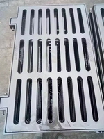 Couvercle de vidange tempête robuste 600*600mm carré EN124 D400 grille de ravin en fonte pour autoroute et port