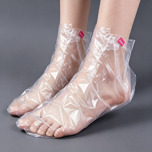 Foot Mask Covers Transparent Waterproof Disposable Foot Protection For Shoe Fitting Care 100 Pcs - Product Image 3