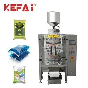 KEFAI Full Automatic VFFS 100-5000ml Liquid Pouch Back Sealing Máquina De Embalagem Saco Formando Máquina De Selagem De Enchimento