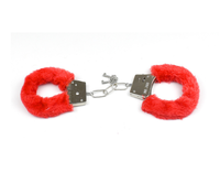 Menottes en peluche métalliques sexy, menottes de poignet et de cheville en peluche, attaches en cuir, alternative métallique, jouet sexuel SM pour couples