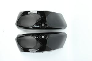 CFP-HL1584-139 DE <span class=keywords><strong>MOTO</strong></span> ABS EN PLASTIQUE NOIR VICTOIRE CROIX PAYS SACOCHE HAUT-PARLEUR COUVERCLES AVEC GRILL - Product Image 2