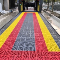 KCX - Baldosas de Plástico Encajables Antideslizantes de Alta Resistencia de 3 cm de Grosor para Suelos de Garaje, Baldosas 3D para Garaje y Lavadero de Autos