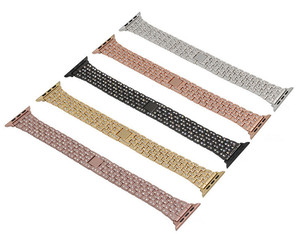 Drop Shipping lusso con cinturino Diamond Bling per <span class=keywords><strong>Apple</strong></span> <span class=keywords><strong>Watch</strong></span> Series 3 4 5 SE 6 <span class=keywords><strong>7</strong></span> cinturino per gioielli in acciaio inossidabile - Product Image 4