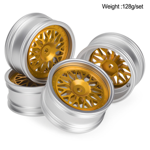 Juego de 4 Llantas de Aluminio de 52*26mm con Desplazamiento Ajustable de 12mm Hexagonales para Coche RC a Escala <span class=keywords><strong>1</strong></span>/10 <span class=keywords><strong>Tamiya</strong></span> TT01 TT02 HSP RedCat Kyosho Upgrade - Product Image 5