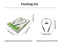 Écouteurs sans fil 5.3 à tour de cou avec indicateur de batterie LED, écouteurs de musique sans fil, écouteurs de sport à tour de cou