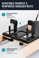 Tmax Studio Pilates Reformer en Bois d'Érable, Cama De Pilates, Nouveau Design Exclusif pour Usage Commercial avec ressorts allemands, certifié CE ISO