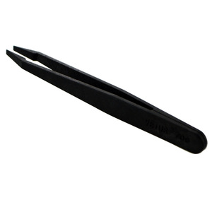 Pinzas Vetus 709 de Punta Plana Curvada, de Plástico Conductivo, Fibra de Carbono, Antiestáticas, para Laboratorio - Product Image 4